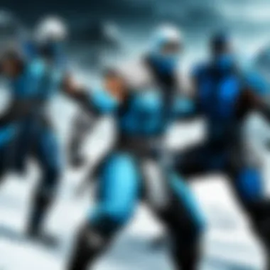 Sub Zero's Arctic Barrage Freezing Opponents