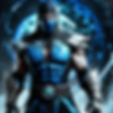 Sub Zero showcasing his mastery of cryomancy