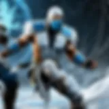 Sub-Zero performing a chilling Fatality