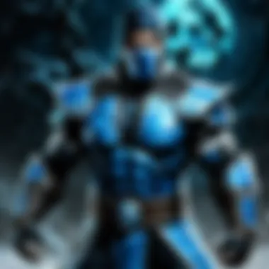 Sub-Zero character showcasing ice abilities