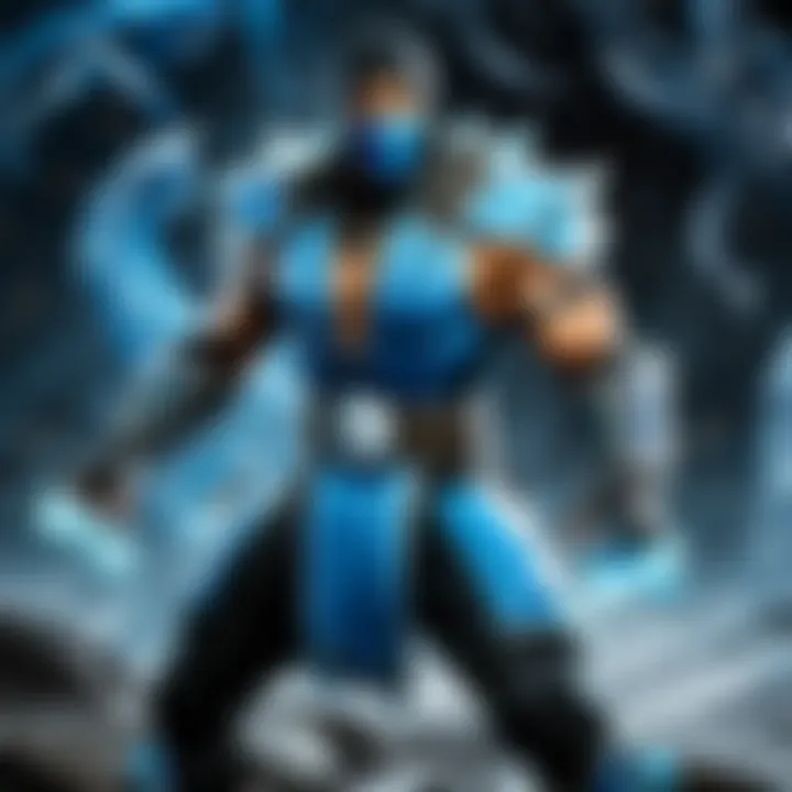 Sub-Zero showcasing his icy powers in Mortal Kombat 11