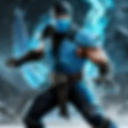 Martial Artist Sub Zero in Battle