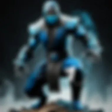 Symbolic Sub Zero Statue Composition