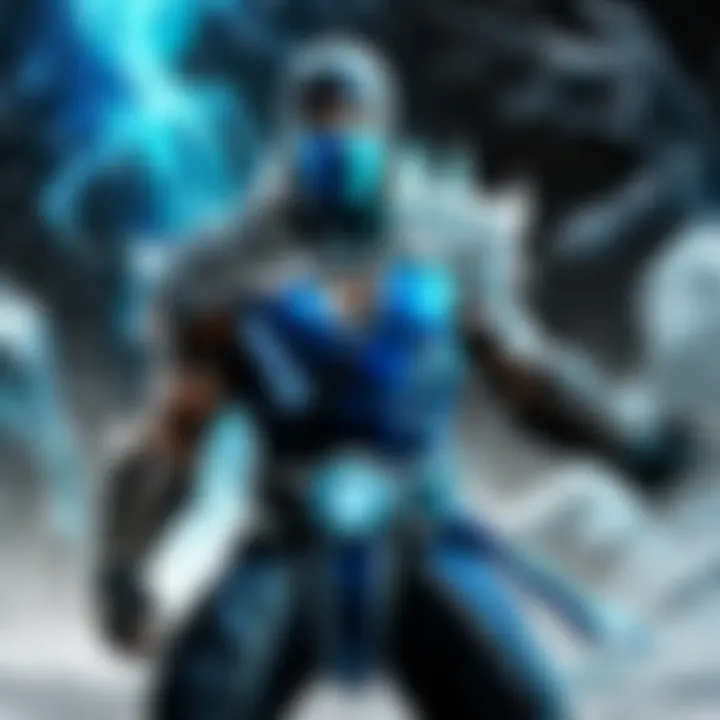 Sub Zero Unleashing Ice Blast