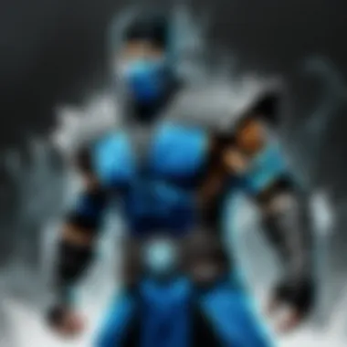 Sub-Zero showcasing his icy powers in Mortal Kombat on Nintendo