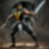 Swords symbolizing Mortal Kombat's fierce battles