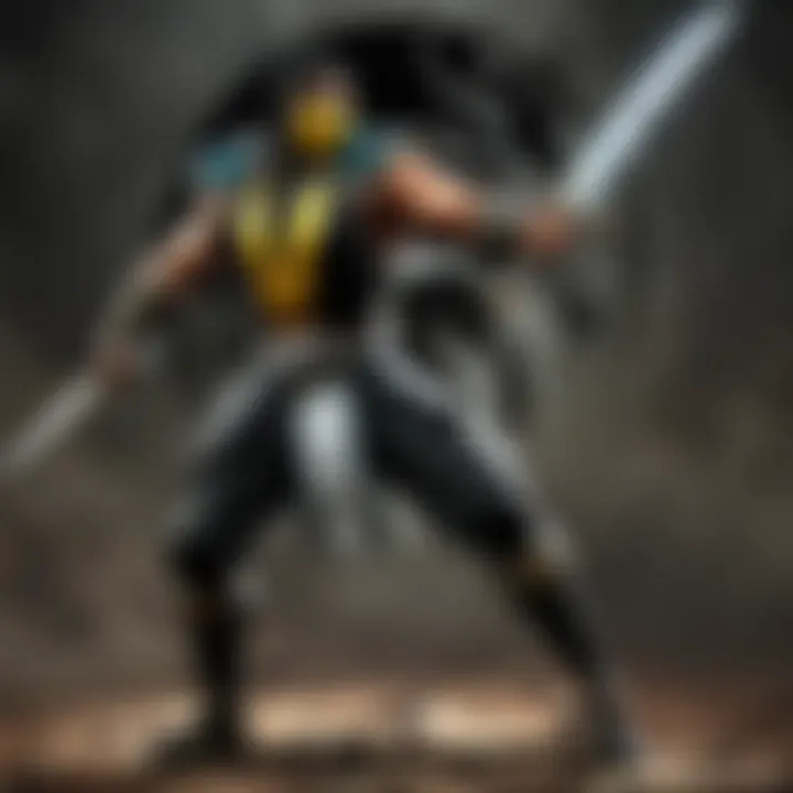 Swords symbolizing Mortal Kombat's fierce battles