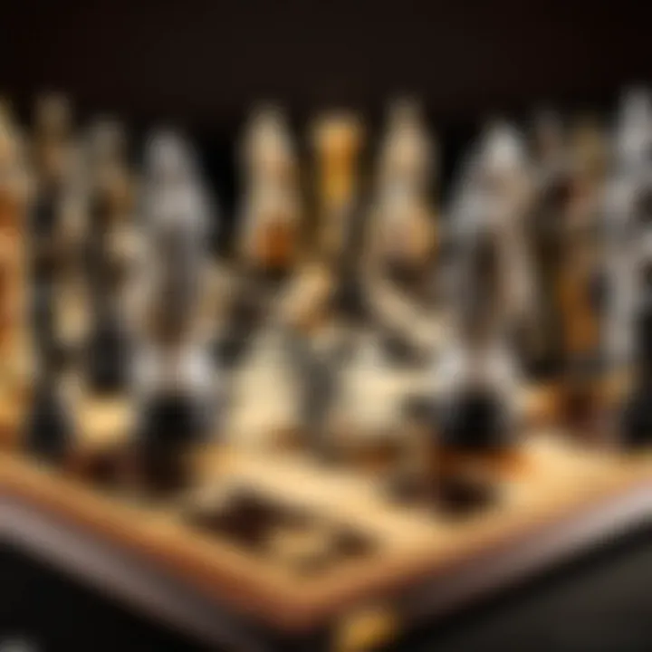 Mortal Kombat themed chess set with iconic characters as pieces