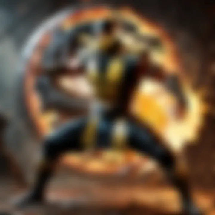 Mortal Kombat character showcasing special move