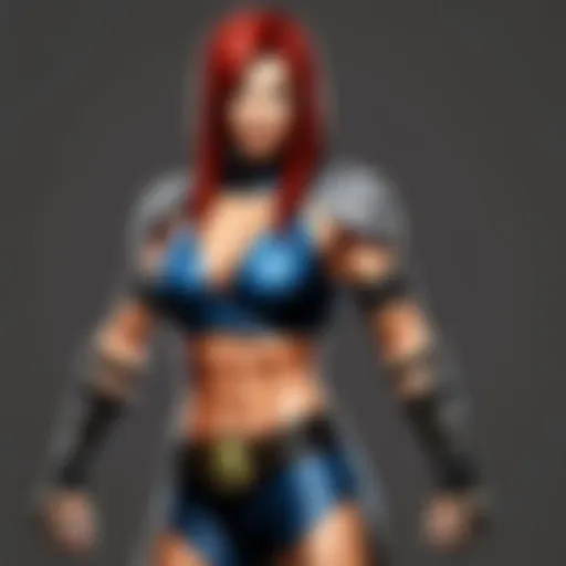 Mortal Kombat Lita Small Character Design