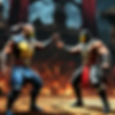 Epic battle on a legendary Mortal Kombat stage