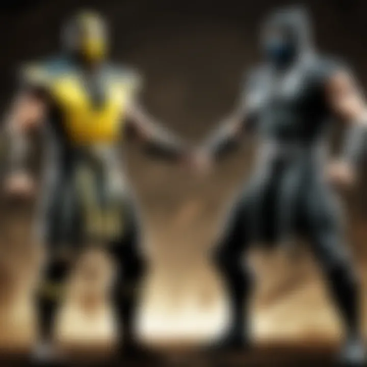 Iconic Mortal Kombat XL characters facing off