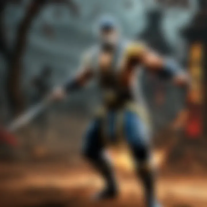 Ninja warrior character in Mortal Kombat universe