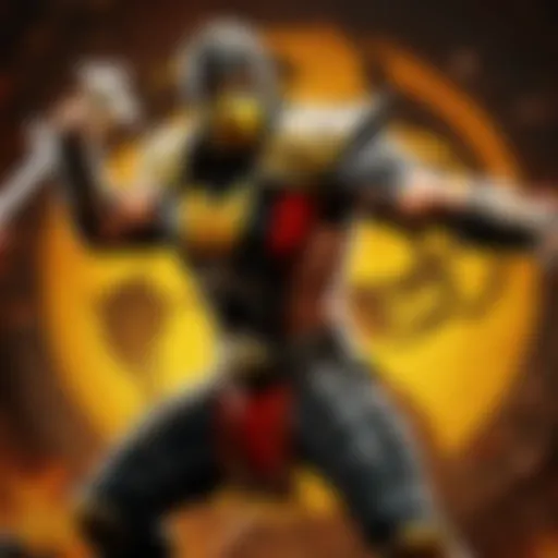 Battle-Ready Warrior in Mortal Kombat Arena