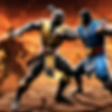 Character performing a powerful finishing move in Mortal Kombat on Wii