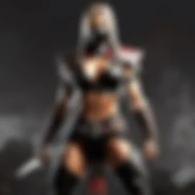 Fierce Female Warrior in Mortal Kombat Arena