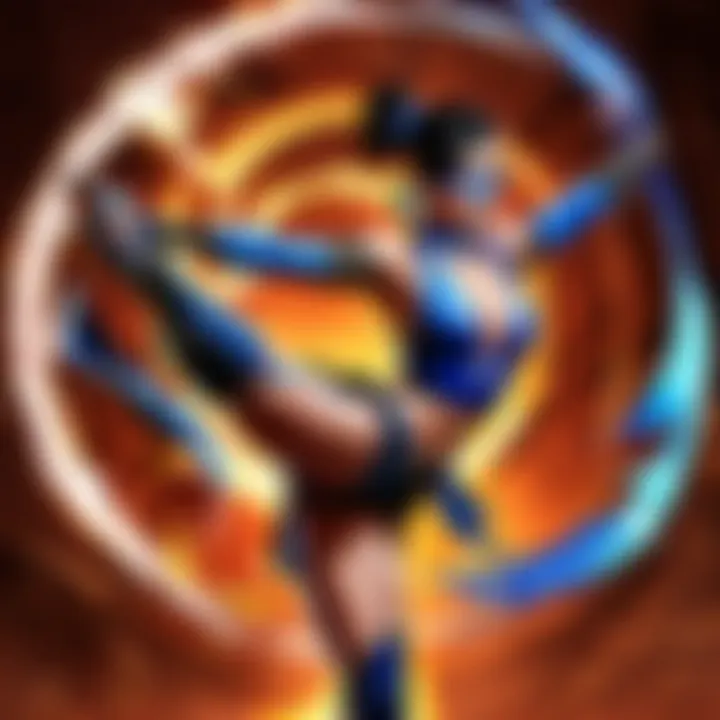 Kitana's Fan Attack in Mortal Kombat Switch