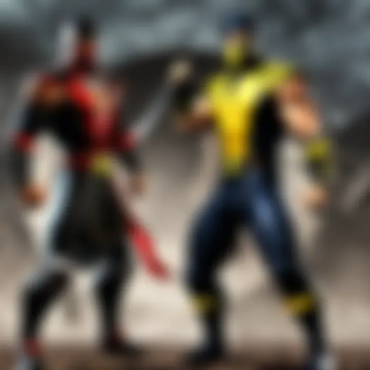 Detailed close-up of Mortal Kombat Armageddon character's unique abilities