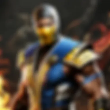 Dynamic visuals of Mortal Kombat characters on Nintendo Switch