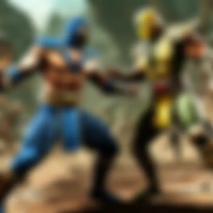 Epic battle scene showcasing intense combat in Mortal Kombat