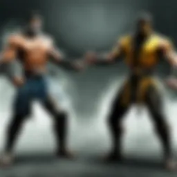 Warrior in Mortal Kombat universe showcasing powerful moves