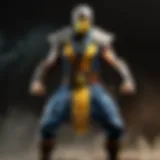 Mortal Kombat action figure in battle stance