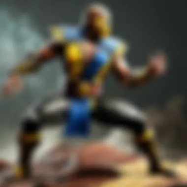 Detailed Mortal Kombat action figure craftsmanship close-up