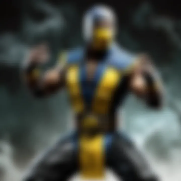 Rare Mortal Kombat action figure collection on display