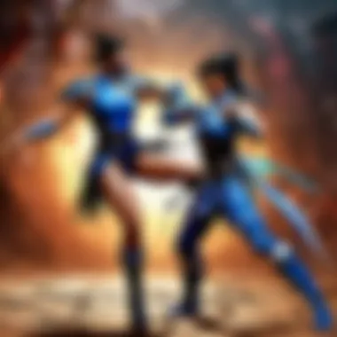 Kitana's deadly elegance in Mortal Kombat