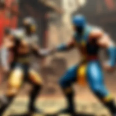 Action Packed Scene in Mortal Kombat Comic