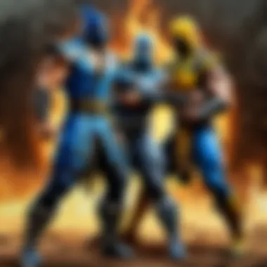 Sub-Zero and Scorpion facing off in Mortal Kombat