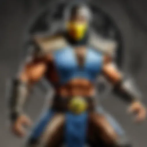 Warrior in Mortal Kombat game machine